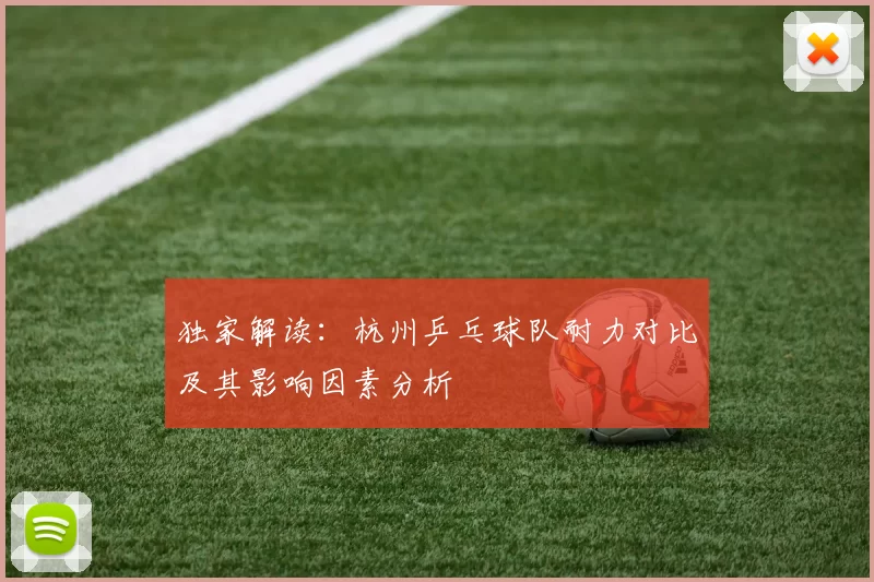 独家解读：杭州乒乓球队耐力对比及其影响因素分析